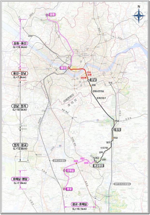 수원 호매실서 서울 강남까지 40분…신분당선 광교∼호매실 연장