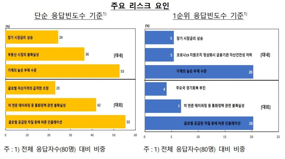 금융 전문가 "최대 금융시스템 리스크는 가계부채·인플레이션"