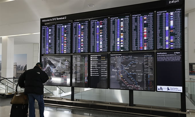 美 주요항공사 결항, 내년초까지 이어진다