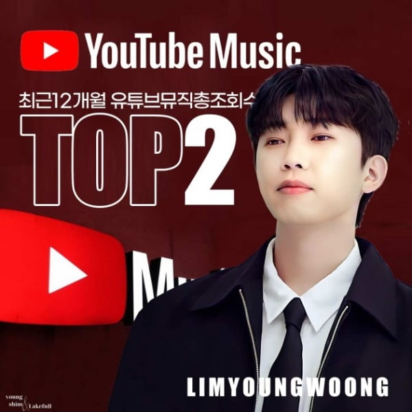 임영웅, 국내 유튜브 뮤직 조회수 TOP 2...히어로의 힘