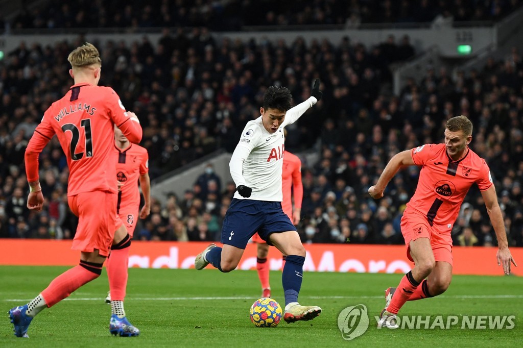 2경기 연속골 손흥민, 결승골 도움까지…토트넘 리그 3연승 앞장(종합)