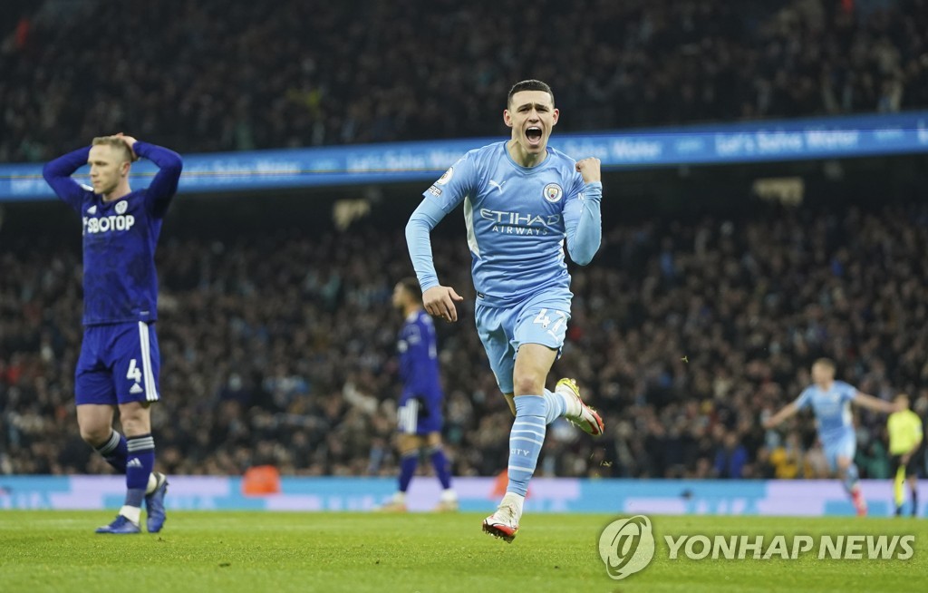 패배를 잊은 맨시티, 리즈 7-0 대파하고 7연승 질주