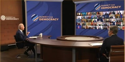 [속조] 민주정상회의 개막…바이든 "민주주의는 상태 아닌 행동"