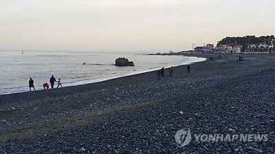 울산 몽돌해변 캠핑왔던 60대 여성 파도에 휩쓸려 실종