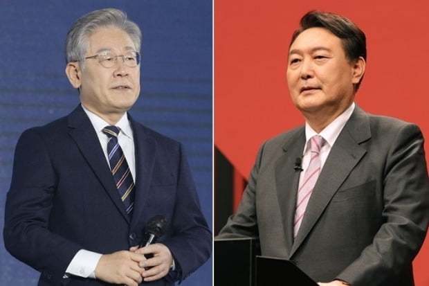 "이재명 35.5% vs 윤석열 30.9%…안철수 10.3% '첫 두자릿수'"