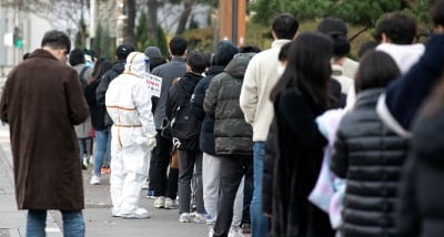 5352명 '역대 최다 확진'…주말에도 선별진료소 수백명 '대기'