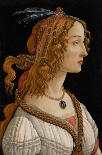 젊은 여인의 초상, 1480~1485년 경, 슈타델미술관
 