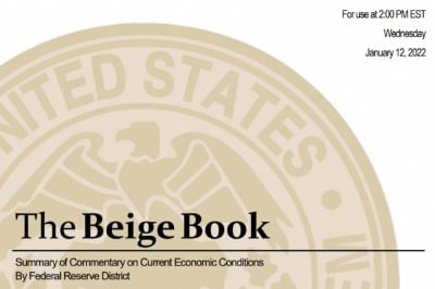 미국 중앙은행(Fed)이 12일(현지시간) 공개한 베이지북 표지.
