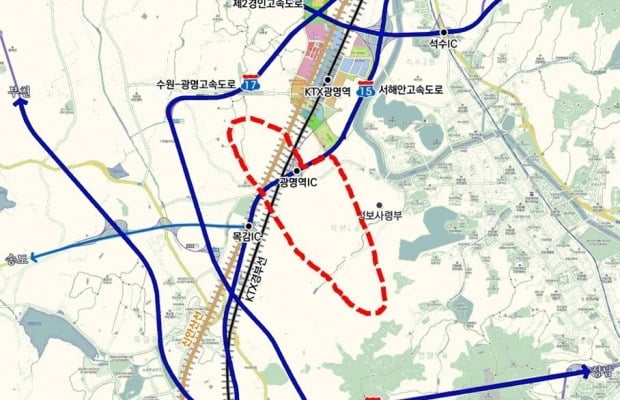328만㎡ 규모의 ‘서안양 친환경 융합 스마트밸리 조성사업(박달 스마트밸리 사업)’ 부지. 사진=안양시