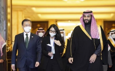  문재인 대통령, 사우디 무함마드 빈 살만 왕세자와 공식 회담 및 오찬