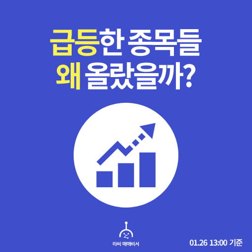 오후장 급등주 PICK 5 - 푸른기술, 에너토크, 대원전선...