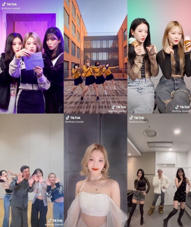 프로미스나인, ‘DM’ 챌린지로 포인트 안무+비주얼 모두 뽐냈다…열풍 ing