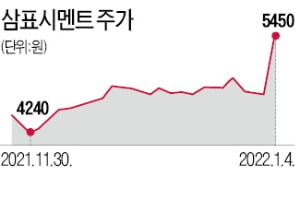 시멘트값 18% 인상…주가도 덩달아 '점프'