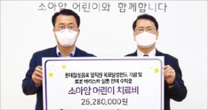 롯데칠성음료, 백혈병어린이에 기부