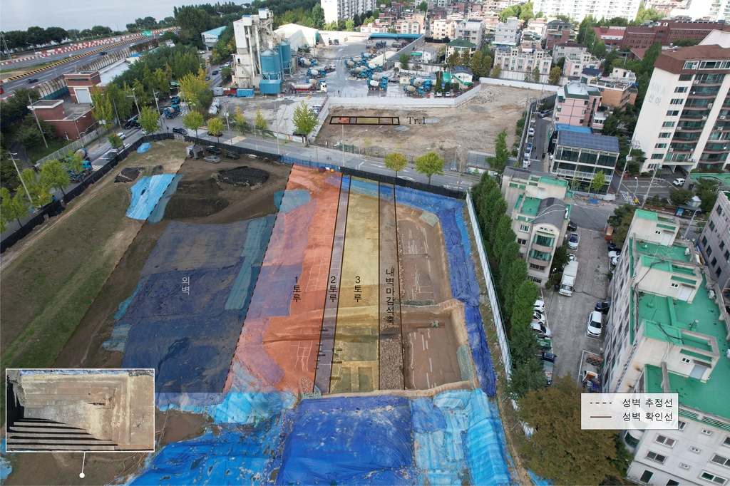 삼표산업이 반환한 풍납공장 부지서 풍납토성 서성벽 확인