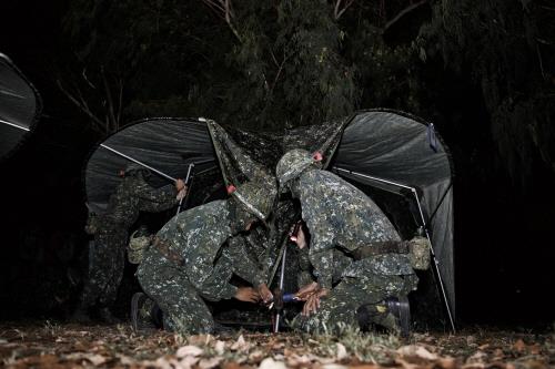 대만, 中 위협에 동원 예비군 실전 역량 강화…숙영 등 야전훈련