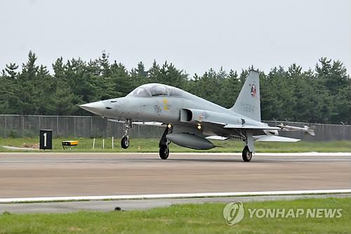 '도입 36년' F-5E 전투기 화성시 야산에 추락…조종사 순직(종합2보)