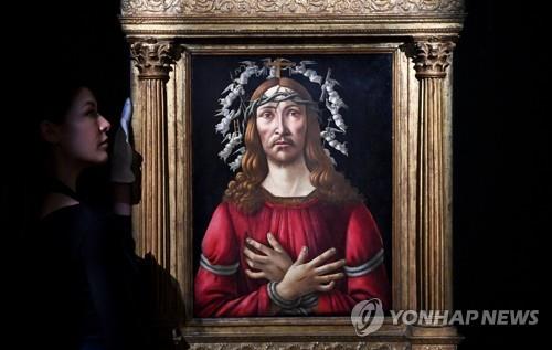 경매 앞둔 보티첼리 '그리스도' 초상화서 숨겨진 그림 나와