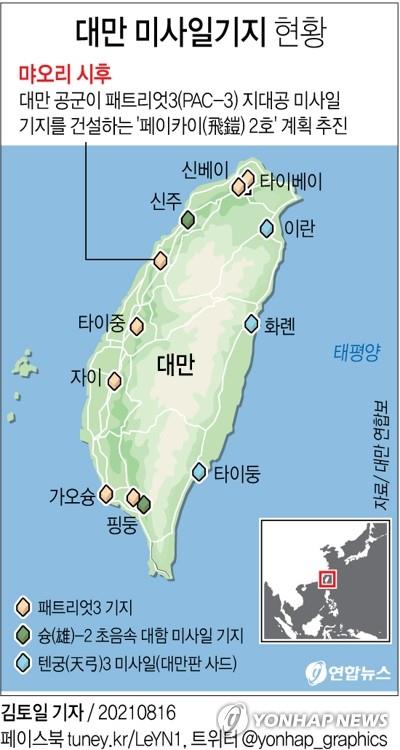 中 무력시위 속 대만·미국 '밀착'…미사일 등 방위협력 확대