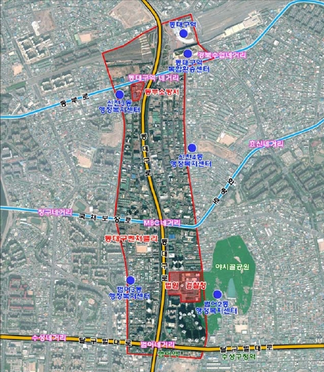 동대구 역세권 공간 전략 마련…법원·검찰청 터 기본계획 용역