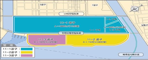 인천 송도 11-2공구 매립공사 내년 말 준공