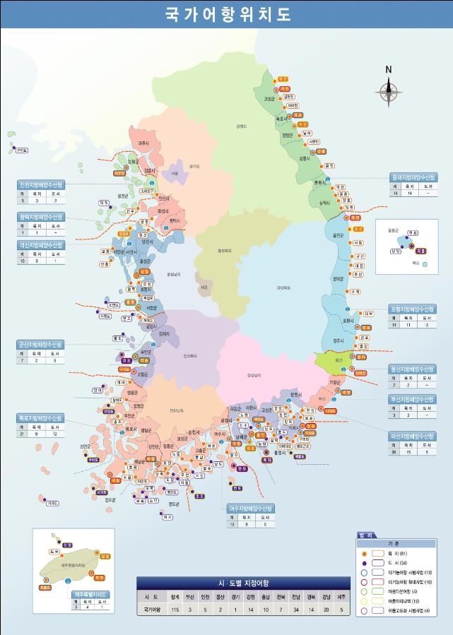 해수부, 향후 10년 115개 국가어항 통합개발계획 수립