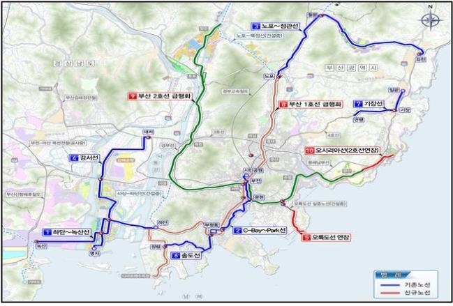 부산·인천 도시철도망 보완…오시리아선·연안부두선 등 추가