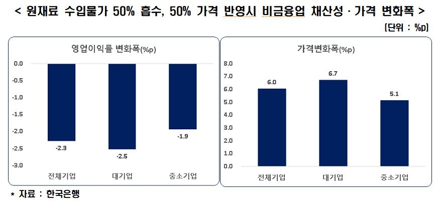 "작년 국제 원자재가 급등에 생산자물가·기업채산성 큰 부담"