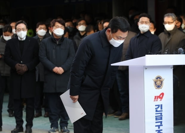 유병규 HDC현산 대표 "책임 통감…사고 수습과 피해 회복 노력"