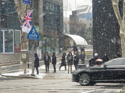 [키즈맘포토] 눈 오는 거리