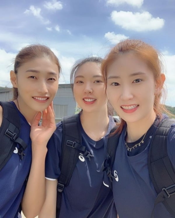 김연경, 양효진, 김수지(왼쪽부터) /사진=양효진 인스타그램