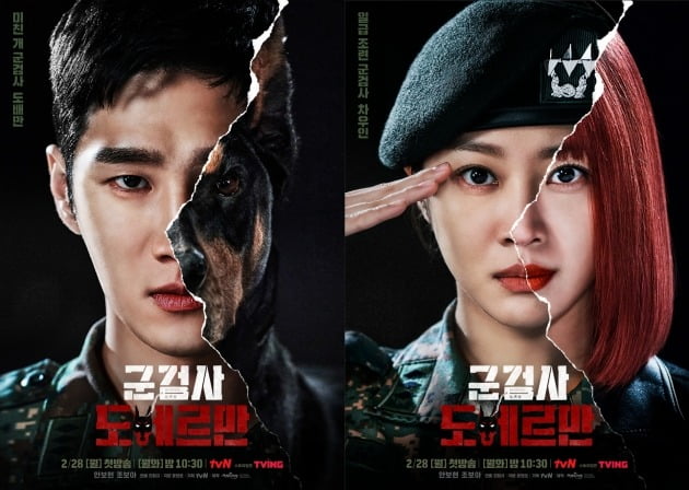 '군검사 도베르만' 캐릭터 포스터./사진제공=tvN