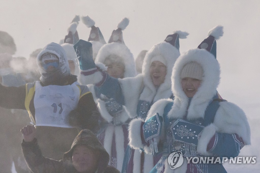 [월드&포토] -53℃ 뚫고 달리는 시베리아 '최강한파' 마라톤