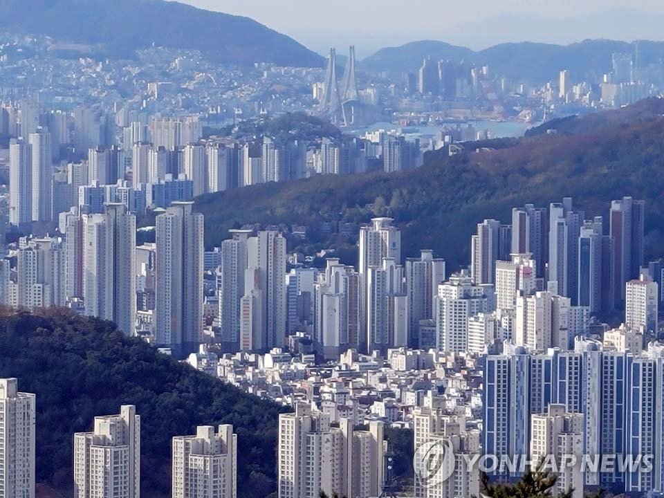 부산 중·동·강서 아파트 가격 하락세…해운대는 상승 유지