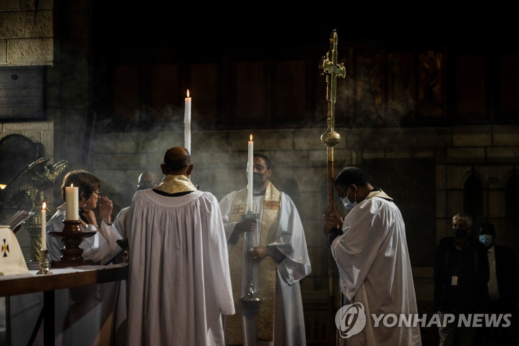 [월드&포토] '도덕과 양심의 나침반'…투투 대주교 장례식