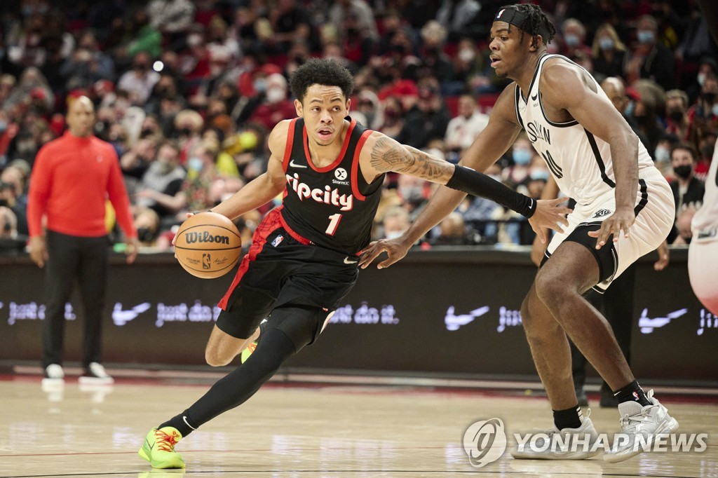 '3쿼터 3점 슛 8개' NBA 포틀랜드, 외곽포 앞세워 브루클린 제압