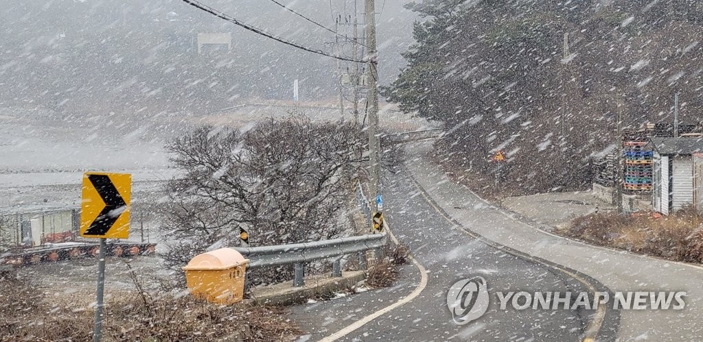 대전·세종·충남 한파에 강풍…서해안에 1∼5㎝ 눈