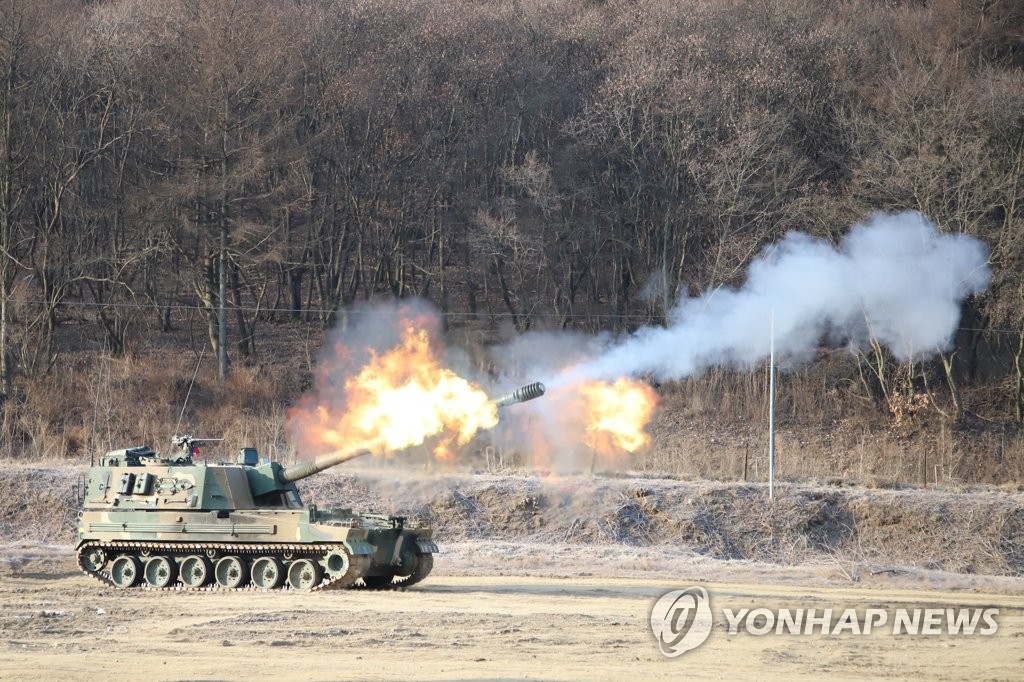 육군 1군단 임인년 새해 첫 포탄 사격 훈련