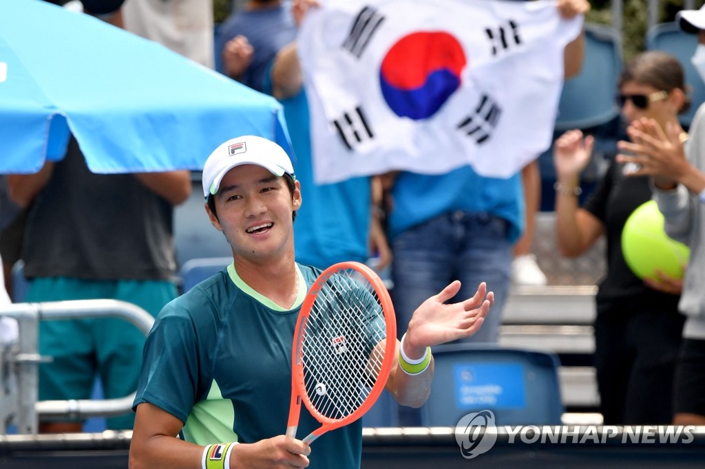 '호주오픈 첫승' 권순우 "목표 이뤘으니 앞으로는 부담 없이!"