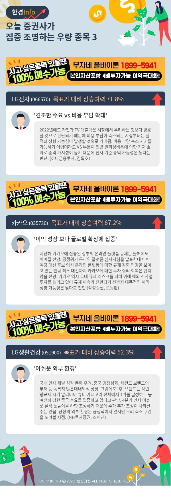 [핫클릭]오늘 증권사가 집중 조명하는 우량 종목 3