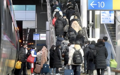  설 연휴 마지막 날…붐비는 서울역