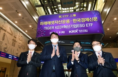 [포토] TIGER KEDI 혁신기업 ESG ETF' 한국거래소 상장