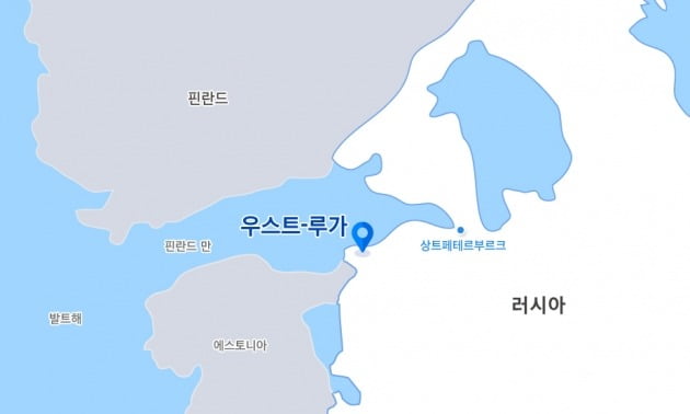 삼성엔지니어링이 수주한 러시아 발틱 에탄크래커 프로젝트 현장 위치. 삼성엔지니어링 제공