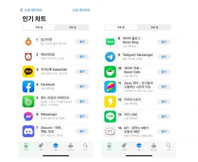 당근마켓, 앱스토어-구글플레이 두 마리 토끼 다 잡았다···카카오톡 제치고 소셜 부문 1위