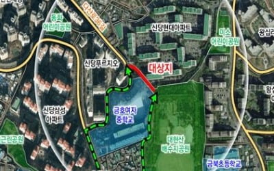 서울 신당동 대현산배수지공원에 모노레일 설치