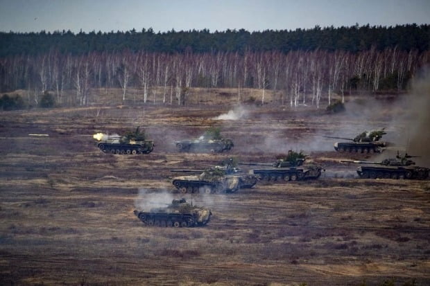  러시아-벨라루스 연합 군사훈련. (사진=브레스트 AFP)