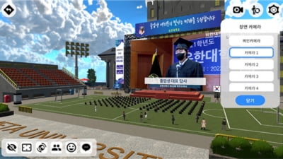 [포토] 유한대의 메타버스 졸업식