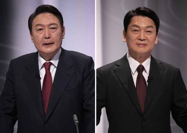 국민의힘 윤석열 대선 후보(왼쪽)와 국민의당 안철수 대선 후보   /사진=연합뉴스