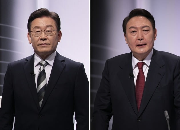 더불어민주당 이재명 대선 후보(왼쪽)와 국민의힘 윤석열 대선 후보  /사진=연합뉴스