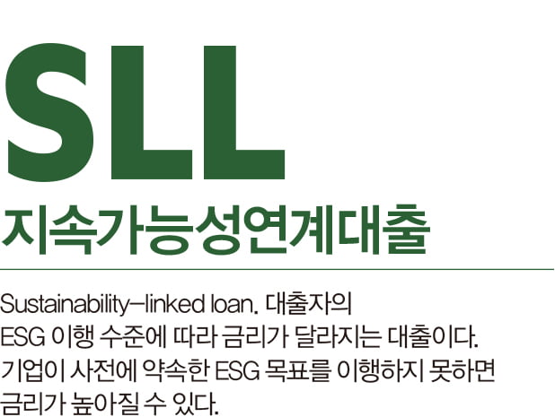 ESG 목표 달성 시 금리 혜택…‘SLL’ 국내 첫선